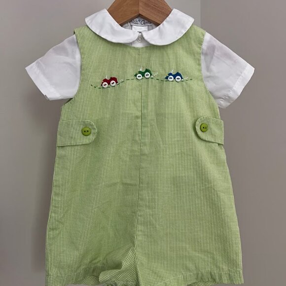 Petit Ami Race Car Shortall Set - Picture 1 of 3